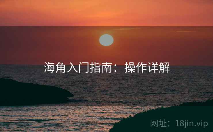 海角入门指南：操作详解