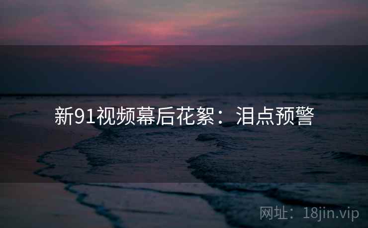 新91视频幕后花絮：泪点预警