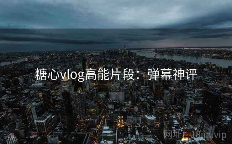 糖心vlog高能片段：弹幕神评